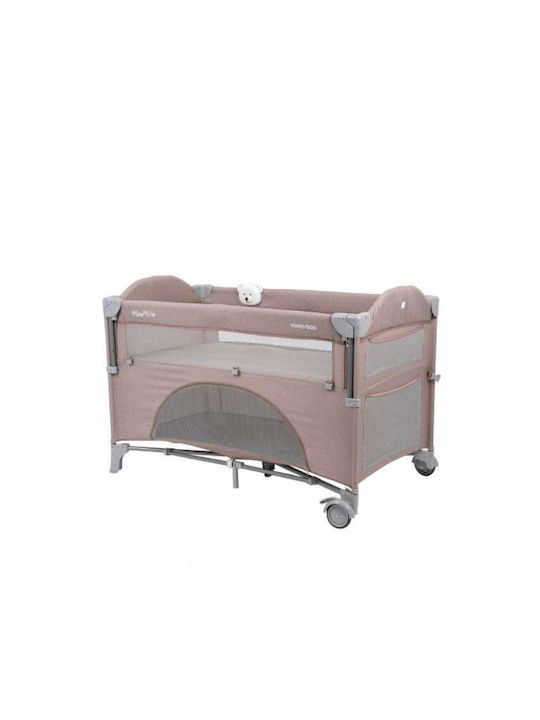 Kikka Boo Milky Way 2023 Playpen 2 Levels with Mattress Gray 125x65cm