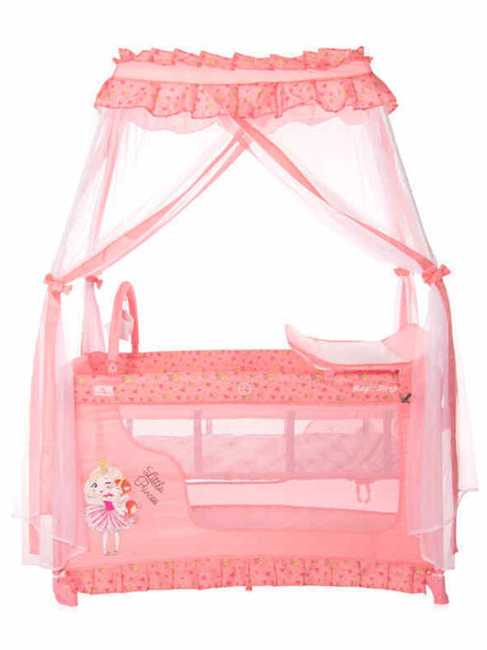 Lorelli Magic Sleep Playpen 2 Levels with Changing Table & Mattress Pink 172x68cm