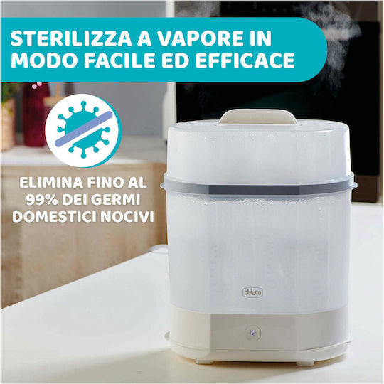 Chicco SterilNatural 3 in 1 Electric Baby Sterilizer for 6 Bottles