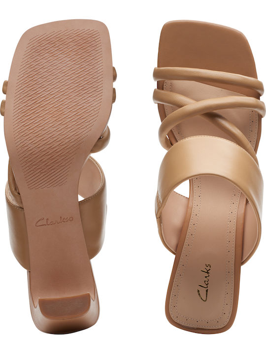 Seren65 Mule Leather Sandals Tabac Brown