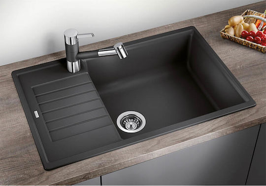 Blanco ZIA XL 6 S Compact Ένθετος από Συνθετικό Γρανίτη Μ78xΠ50cm Volcano Grey