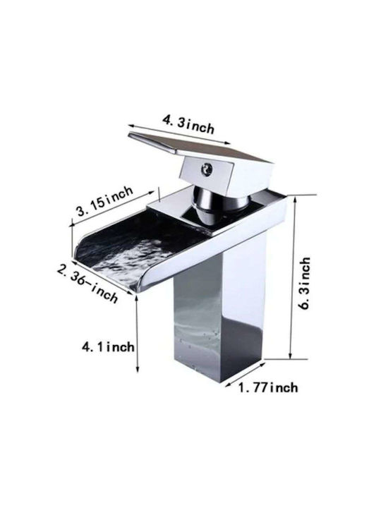 Poly-24 Mischung Waschtischarmatur Wasserfall
