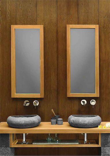 Bati Bali Nadia Countertop Sink Stone 45x45x13cm Black