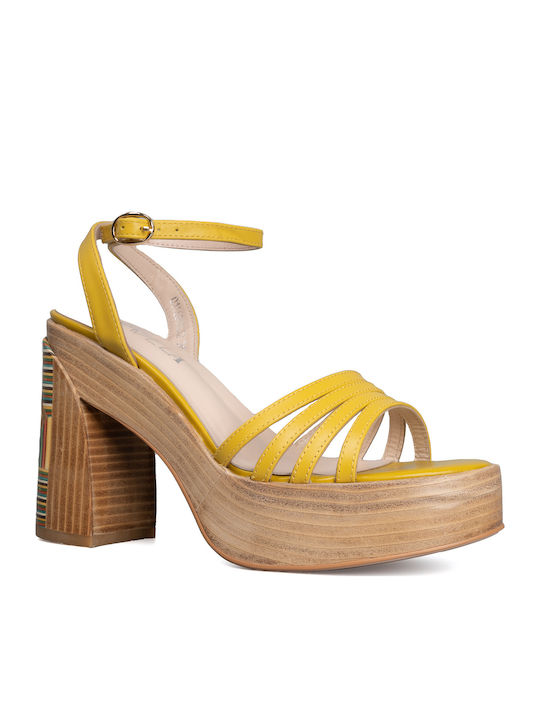 Favela 0116001252 Leather Sandals Yellow