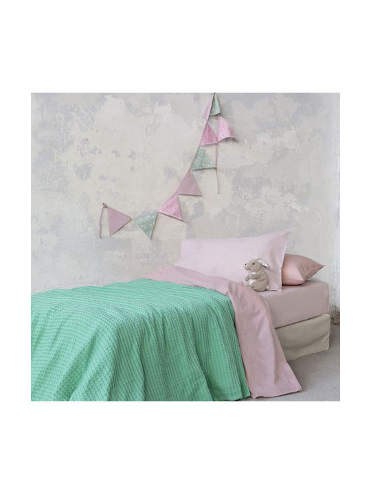 Nima Waffle Blanket Habit Green 160x240cm