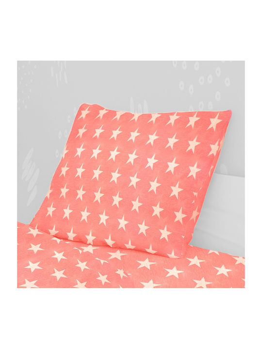 Dimcol Star Kids Cotton Pillowcase 50x70cm Red
