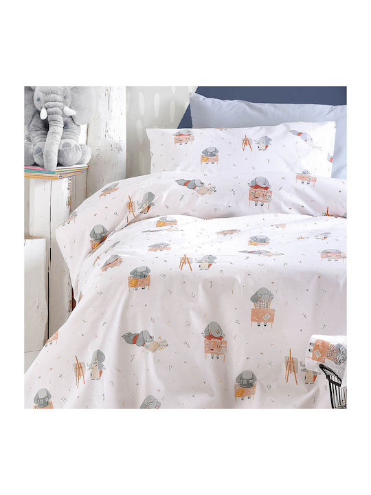 Rythmos Biggie Kids Cotton Pillowcase 50x70cm Beige 203-101-2106