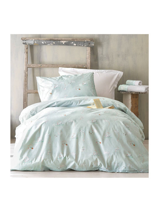 Rythmos Jerom Kids Cotton Pillowcase Set 50x70cm Green
