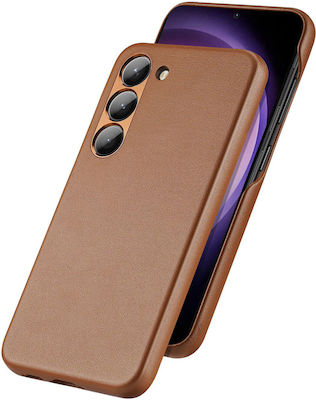 Dux Ducis Grit Synthetic Leather Back Cover Brown (Galaxy S23+)