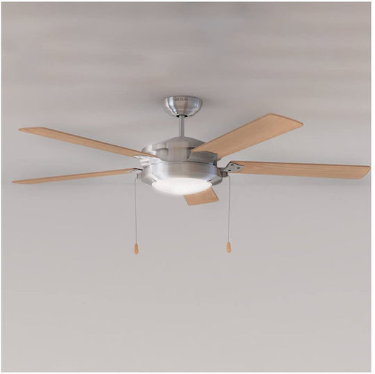 Cecotec EnergySilence Aero 540 Тавани Вентилатор 132см с Осветление Кафяв / Сребърен