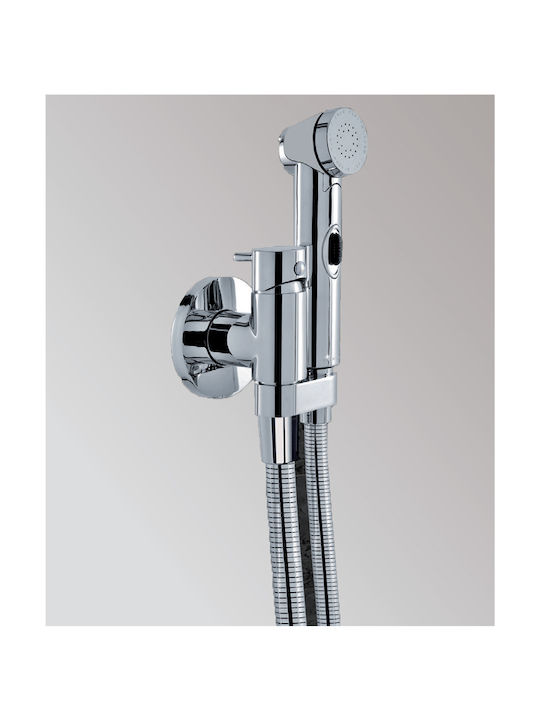 Teorema One to 5 Wall Mounted Bidet Set Silver
