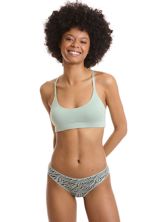 Bamboo Women's Slip 2Pack Black/Mint