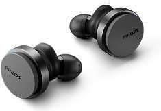Philips TAT8506 In-ear Bluetooth Handsfree Ακουστικά με Αντοχή στον Ιδρώτα και Θήκη Φόρτισης Μαύρα