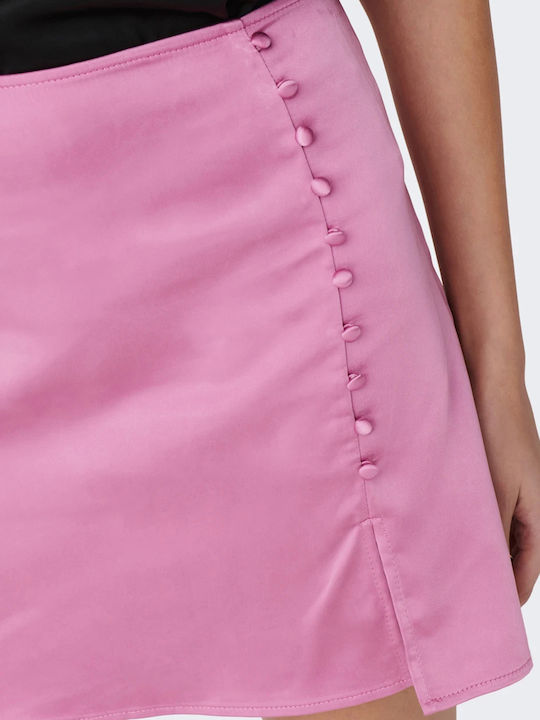Mayra Σατέν Mini Φούστα Fuchsia Pink