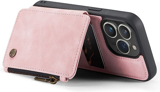 Caseme C20 Back Cover Πλαστικό με Υποδοχή για Κάρτες Ροζ (iPhone 14 Pro)