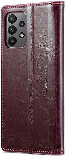 Caseme 003 Wallet Δερματίνης Μπορντό (Galaxy A23 4G / Galaxy A23 5G)