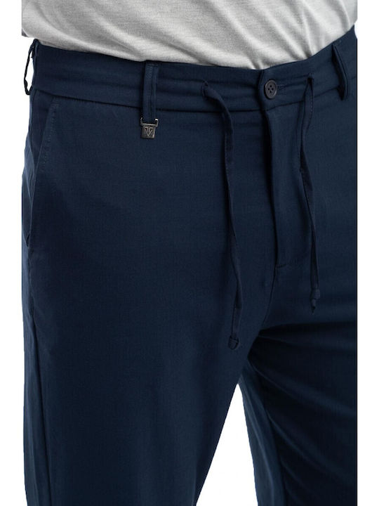 Pantaloni Chino Elastic Mπλe