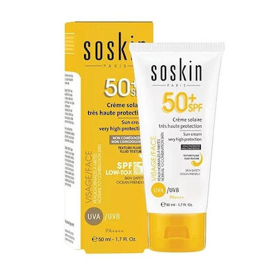 Soskin Sun Guard Waterproof Sunscreen Cream Face SPF50 50ml