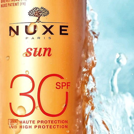 Nuxe Sun Delicious Waterproof Face & Body Sunscreen Cream SPF30 in Spray 150ml