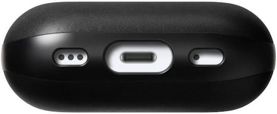Nomad Modern Leather Husă în culoarea Negru pentru Apple AirPods Pro 2