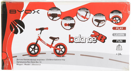 Byox Kids Balance Bike 2B Black