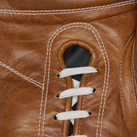 Leone GNR01L Boxhandschuhe Leder für Kampf Braun