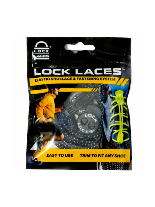 Lock Laces Șireturi de Pantofi Anvelope Portocaliu 2buc 122cm