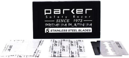 Parker Double Edge Premium 5 Ανταλλακτικές Λεπίδες 5τμχ