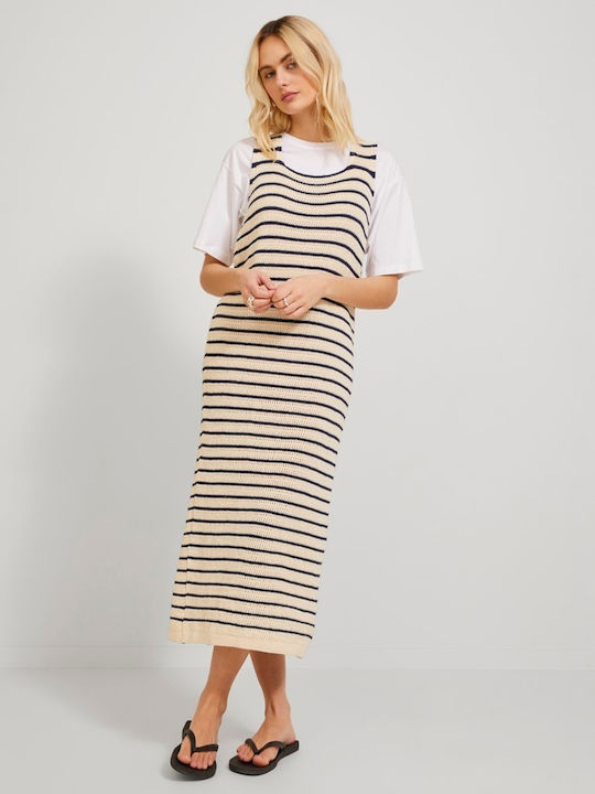 Summer Midi Dress Seed Pearl