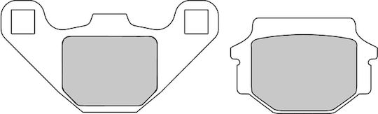 Ferodo Motorcycle Brake Pads Kawasaki KLX 250 98 05 for Kawasaki KLE 500 / GPZ / ZX-7R Ninja / KLX 250 Yamaha TDR 125