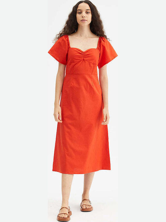 Summer Midi Dress Red