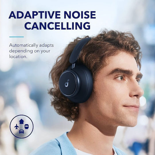 Soundcore by Anker Space Q45 Wireless / Wired Over Ear Headphones with 50 hours of Operation Blue