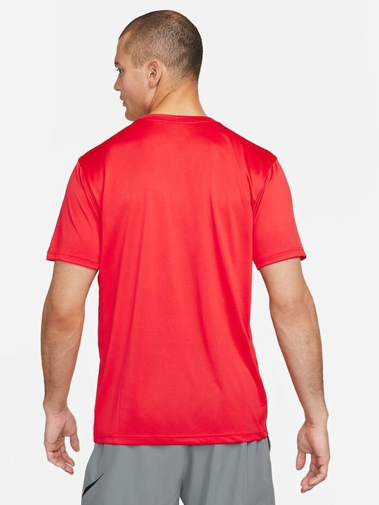 Nike Wild Clash Bărbați T-shirt Sportiv cu Mânecă Scurtă Dri-Fit Roșu