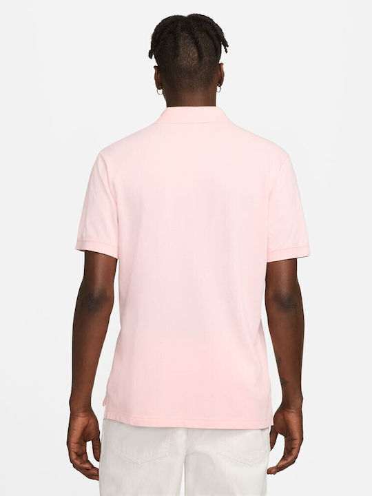 Polo Herrenbluse Kurzarm Rosa