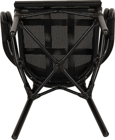 Outdoor Aluminum Outdoor Chair Dalila Black 57x57x82cm