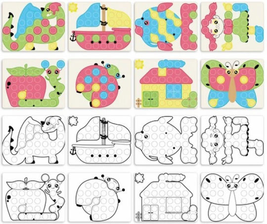 Quercetti Plastic Construction Toy Eco Fantacolor Dinosaur for Children 2+ years+ Years