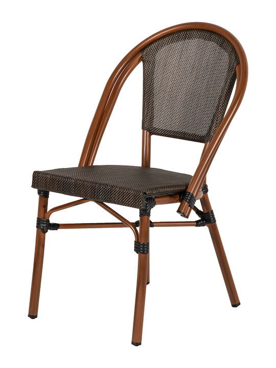 Outdoor-Stuhl Bamboo Dalila Braun 50x56x86εκ.