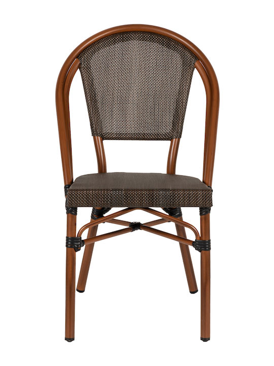 Outdoor-Stuhl Bamboo Dalila Braun 50x56x86εκ.