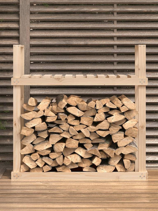 vidaXL Wooden Box Wood Storage 110x35x108.5cm Beige