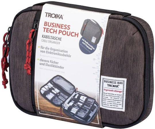 Troika Business Tech Pouch Cable Bag Gray BBG54 1 Piece
