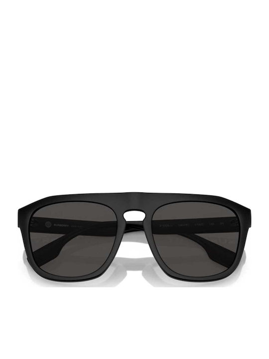 Burberry Wren Men's Sunglasses with Black Horn-Rimmed Frame and Grey Lenses BE4396U 346487