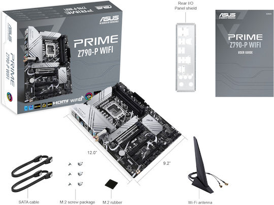 Scheda Madre ASUS PRIME Z790-P WIFI - ATX, Intel Z790, LGA1700, DDR5, PCIe 5.0, WiFi 6, RGB - Foto 5