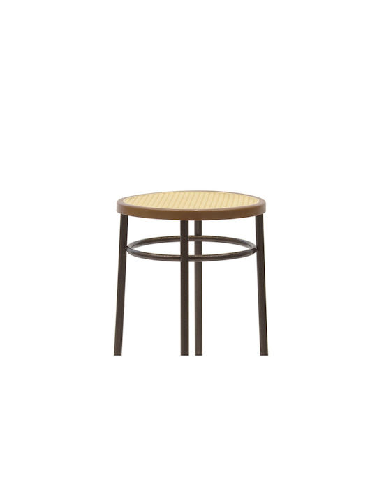 Stool Bar Metallic Wien Brown 40x40x77cm