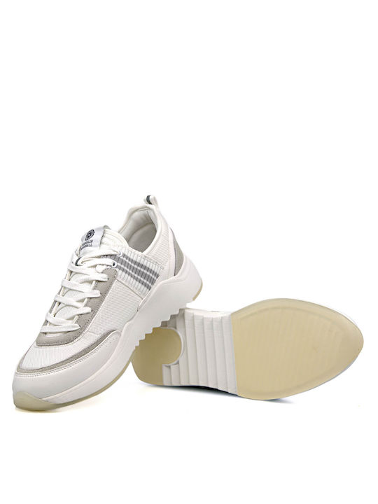 Franklin & Marshall Ανδρικά Ανατομικά Sneakers Λευκά