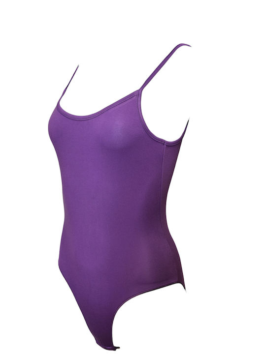 Lingerie Spaghetti Strap Bodysuit Purple