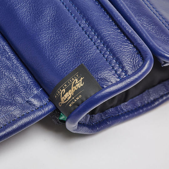 Leone Orlando Tricolore Boxhandschuhe Leder für Kampf Blau