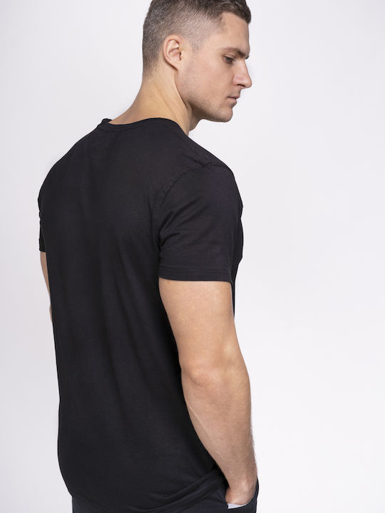 Langsett Blue T-shirt Μαύρο