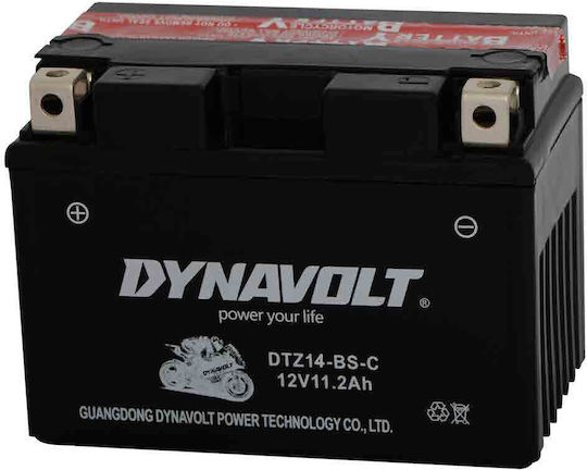 Dynavolt Motorradbatterie DTZ14-BS-C mit Kapazität 11.2Ah