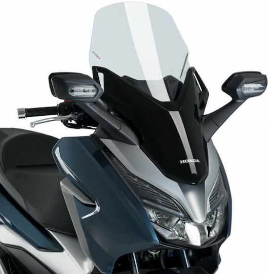 Puig Transparentes Visier Motorrad V-tech Line Touring für Honda Forza 125 2018-2020 1295W