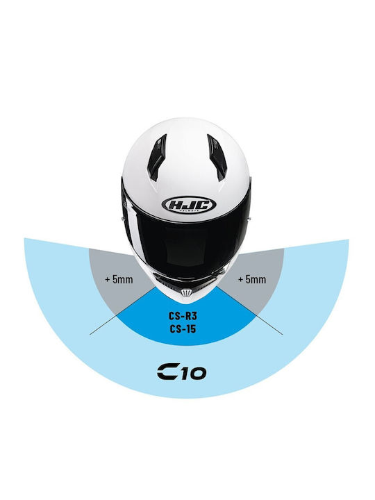 HJC C10 Inka Matt Titanium MC1SF Motorcycle Helmet Full Face ECE 22.06